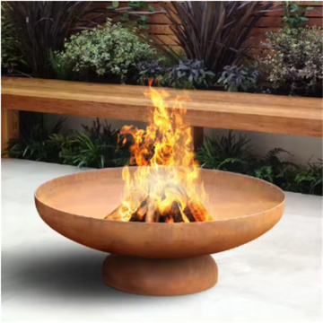 Top sales corten steel fire pit barbecue