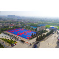 Outdoor interlocking floor basketball court mats