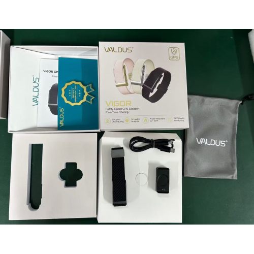 Pulsera inteligente VALDUS VIGOR GPS, reloj rastreador de ubicación en tiempo real con detección de caídas, alerta de emergencia SOS, monitoreo de salud las 24 horas