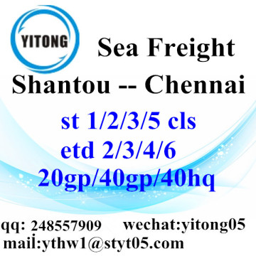 Shantou Sea Freight Shipping Agent to Chennai