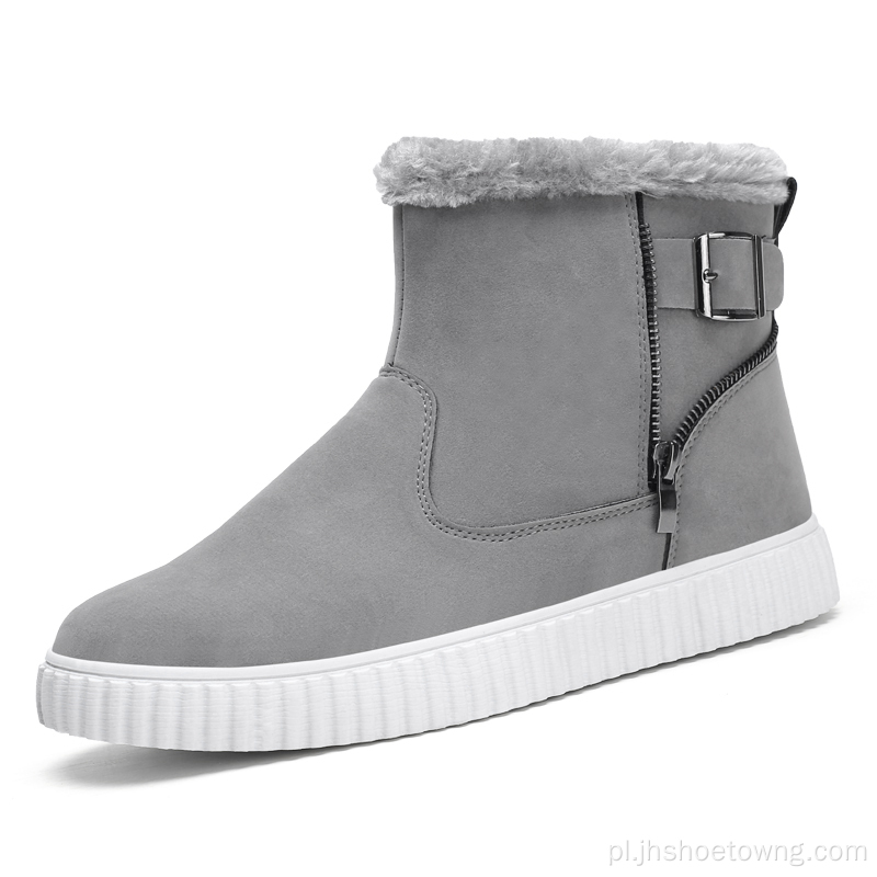 Męskie zimowe botki Outdoor Warm Fur Snow Boots