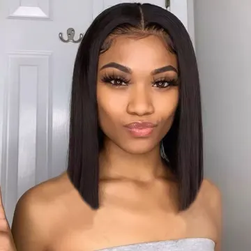 Bob Wig Wholesale Bob Style Short Brazilian Hair Lace Front Wig Virgin Human Hair Bob Wigs For Black Women