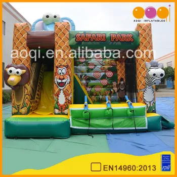 AOQI popular safari theme air shooting game inflatable mini sport games in 2017