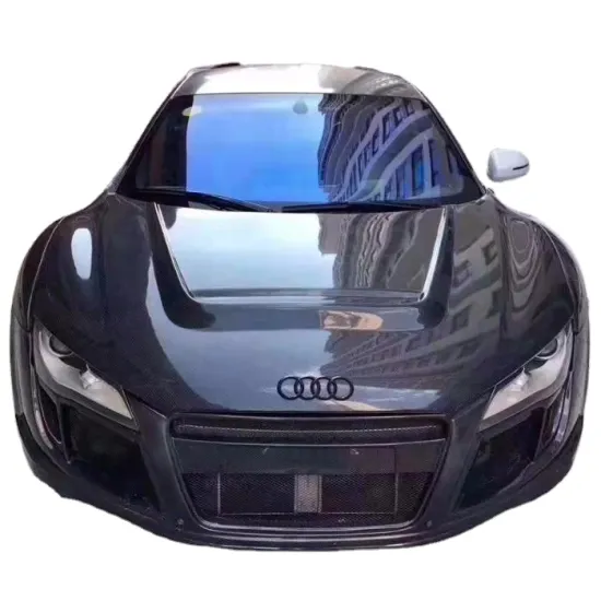 R8 Wide Body Kit with Carbon Fiber Wing Spoiler - PPI Design for R8 V8/V10
