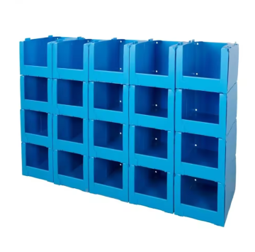 Corflute Front Opening Stacking Warehouse Storage Box