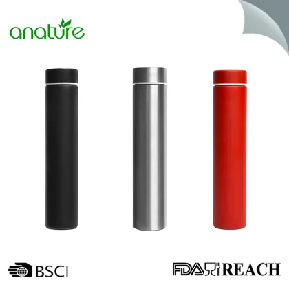 Slim Stainless Steel Vacuum Insulated Thermos Water Bottle