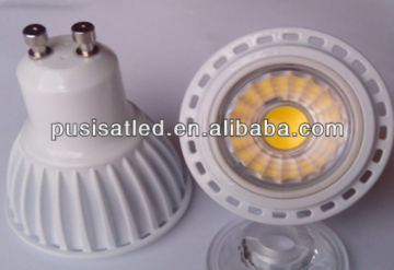 GU10 AC90-265V COB 3W led spotlight with three years warranty