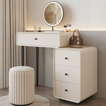 Modern Simple Luxury Mini Dressing Table with Storage Cabinet