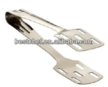 Stainless steel Rectangular Hole Sandwich tong