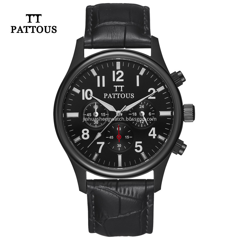 Black Chronograph Watch