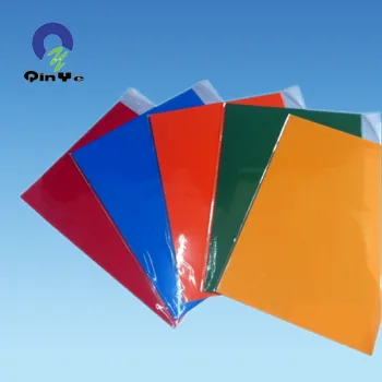 A4 Rigid Red Grain Matt PVC Sheet for Stationary Used