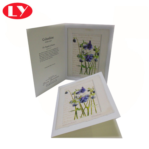 Custom Printed Paper Greeting Thank You Card