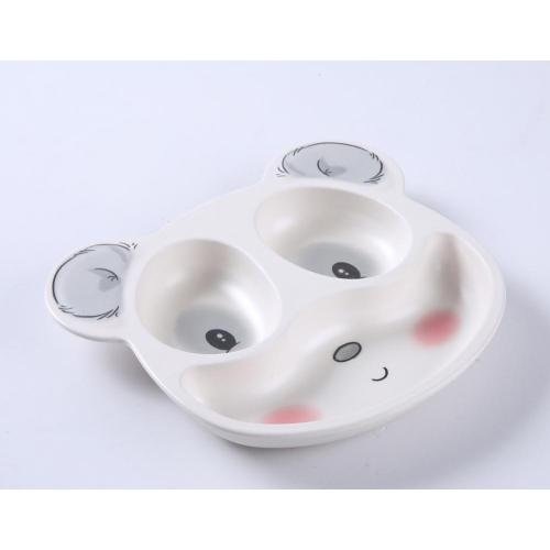 panda shaped kids dinnerware set