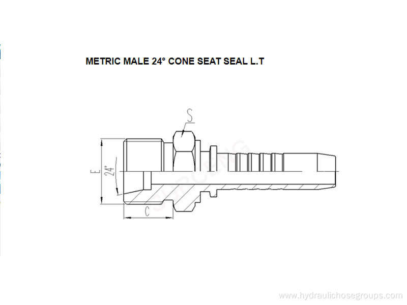 Metric Male 24° Cone Seat Seal LT 10411