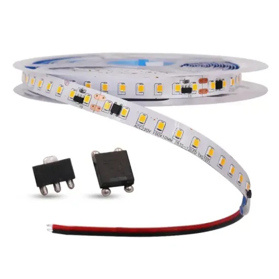 Flexible 220V LED Strip Light: 10cm Cut Distance, 2835 LEDs, 120 Pieces, AC 110V/220V, No Power Supply Needed
