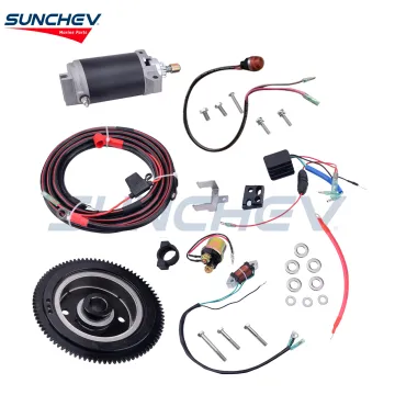 SUNCHEV Electric Starter Kit 66T For Yamaha E40X(2 Stroke)