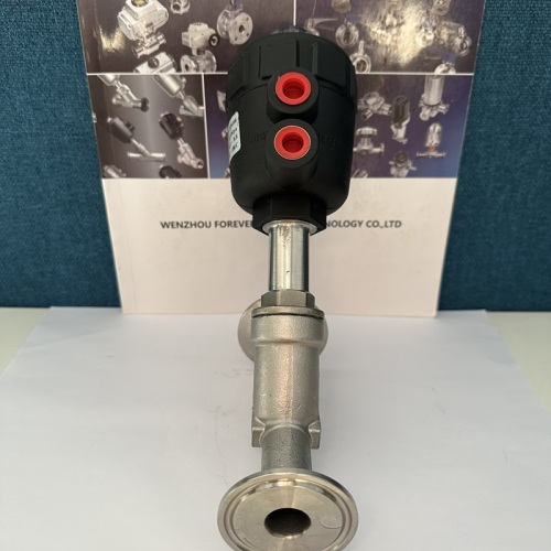 Double Acting Stainless Steel Pneumatic Angle Seat Valve