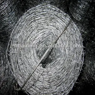 barbed wire fence posts