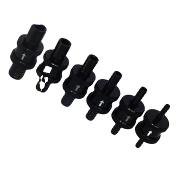 Aluminium Nicht -Return -Schachtventile für Kraftstoff, Benzin, Diesel, Öl und Wasser - 4 mm bis 14 mm