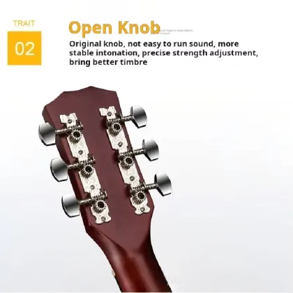 Factory Direct Wholesale 38-Inch Folk Wooden Guitar