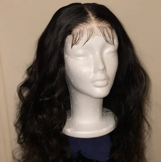 Amz Hair Transparent Full Lace Frontal Wig Raw Indian Virgin Human Hair Loose Wave 4x4 5x5 Hd Lace Closure Wig For Black Women