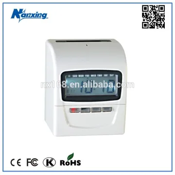 NX-3600 office company use electronic punch card clock, time recorder and attendance recorder