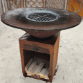 Corten Steel Bbq Garden Corten steel fire pit barbecue grill Supplier