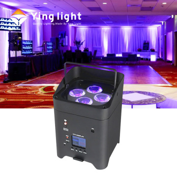 Wireless RGBWA UV 6-in-1 LED Uplights for DJ and Wedding Events