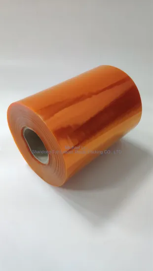 glass clear and orange color pvc rigid sheet