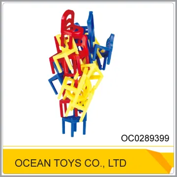 Kids plastic balance chair educational toys game OC0289399