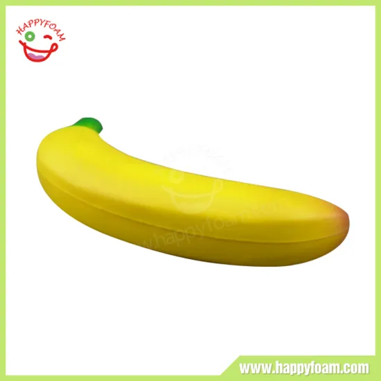 2015 Factory Price Custom PU Style Small Banana Anti-stress Ball for Promotional Gifts
