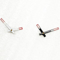 2 colori tonificati Stick Skeleton Watch Hands