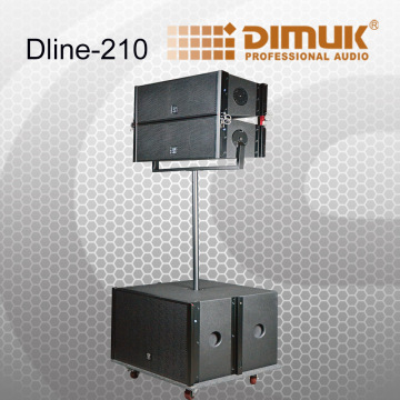 2X10 Active"Line Array System /Powered Line Array Speaker/Powerful Line Array System (Dline-210)