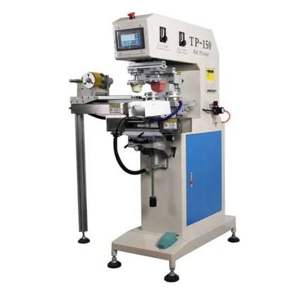 Semi-Auto TPM 2 Color Shoe Sole Small Toys Plastic Product Pad Printer