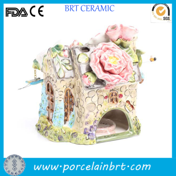 Delicate secret ceramic fairy flower Garden House
