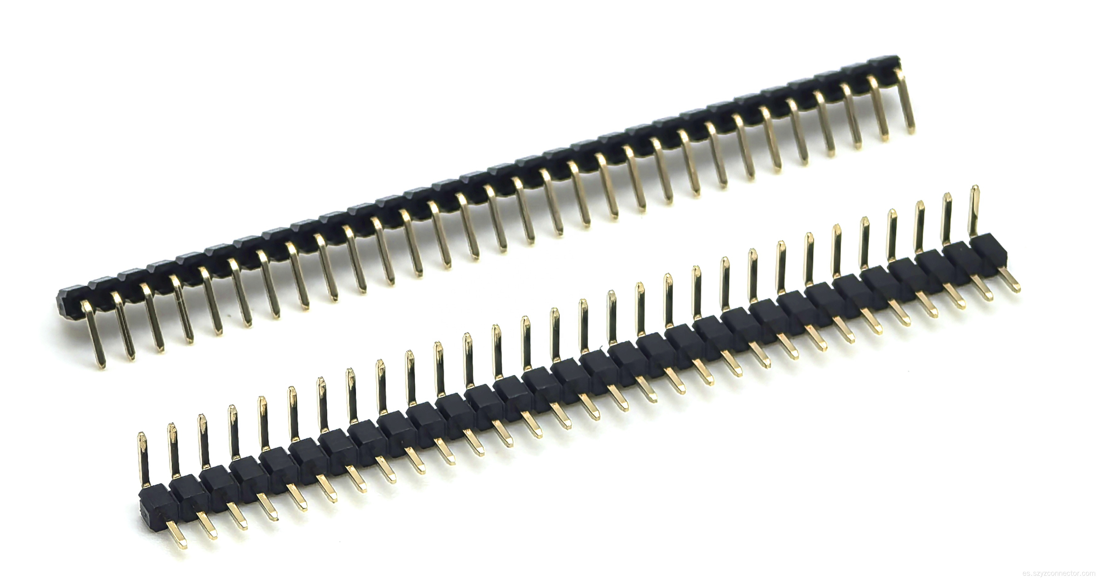 Encabezado de pasador de 2.54 mm ángulo recto