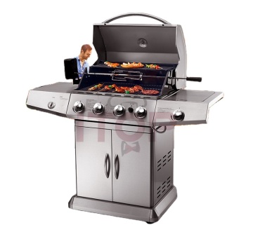 Vertical Outdoor Camping Gas Grill - IT-6082 4+1 Burners BBQ Grill Machine