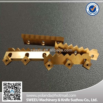 Plastic Recycling Shredder Titanium Coated Knife/blades