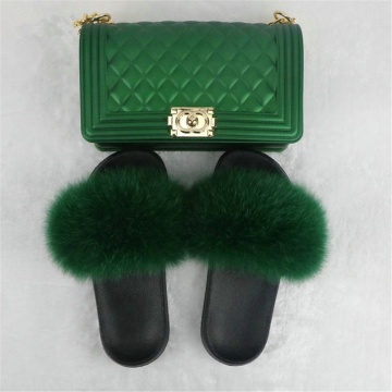 Real Fox Fur Slides Sandals for Women 20+ Styles Toddler Girls Feather Slip On Summer Furry Slippers Flip Flops Shoes Flats