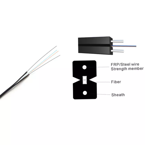 Interior 1 cable de 2 cine ftth cable de caída gjxfh
