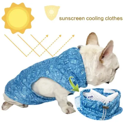 Summer Breathable Sunscreen Pet Vest Dog Clothes