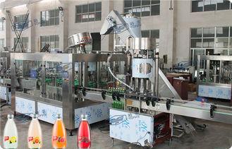 Full Auto Glass Bottle Fruit Juice Filling Machine 8000 Bot