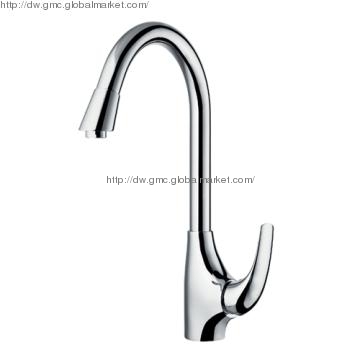 bathroom sanitary  brass sink faucet long neck Modern Kitchen Faucets