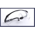 Adjustable leg thickening protective glasses