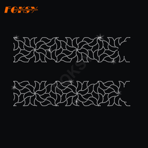 Gradient Lines Cheer Bow Rhinestone Designs