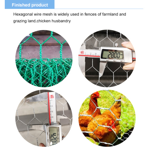 Netización de alambre hexagonal con caja de gabión recubierta de galvanizado/PVC