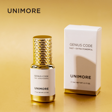 Unimore Non Shake Lash Glue - Formaldehyde & Cyanocrylate Free Latex Safe Strong Hold Eyelash Adhesive for Private Label