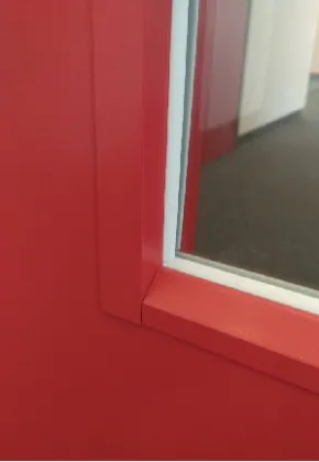 Double-leaf steel entrance door