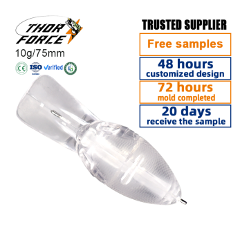 THORFORCE ODM esca di pesca non dipinto - 75 mm/55 mm di crank esca spazi vuoti