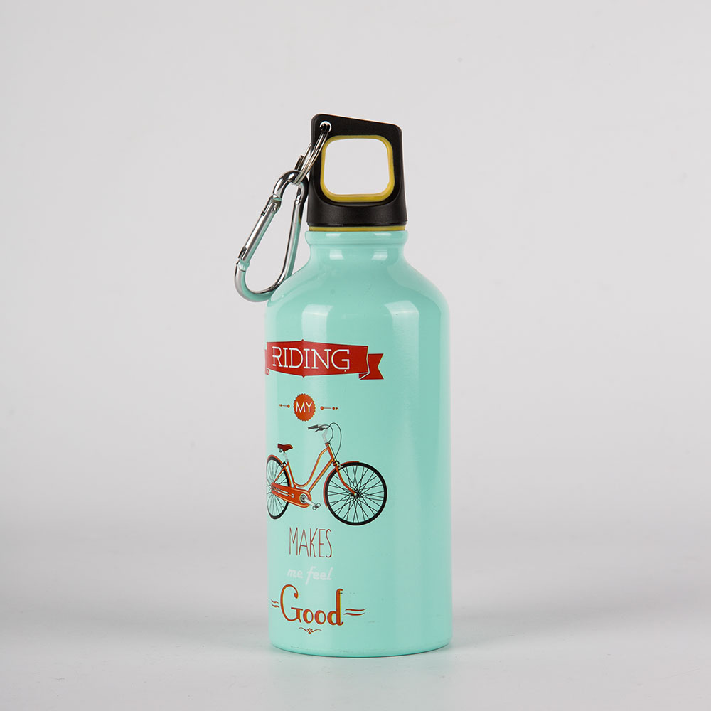 Aluminium-Europa-Mahlzeit-Getränk-Flasche mit Fahrrad-Design